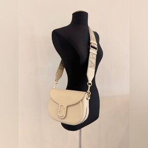 NWT Marc Jacobs large j Marc saddle bag - cloud white